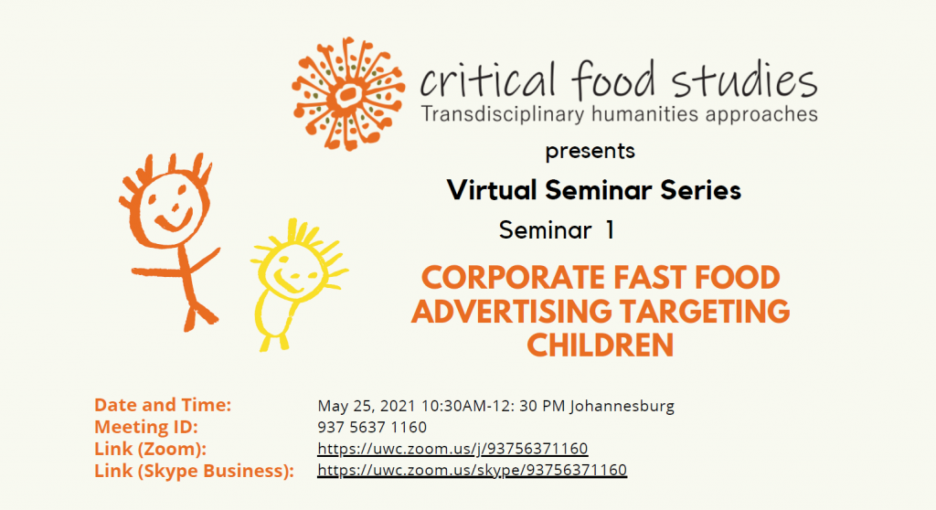 Seminar 'Corporate Fast Food Advertising Targeting Children' Centre
