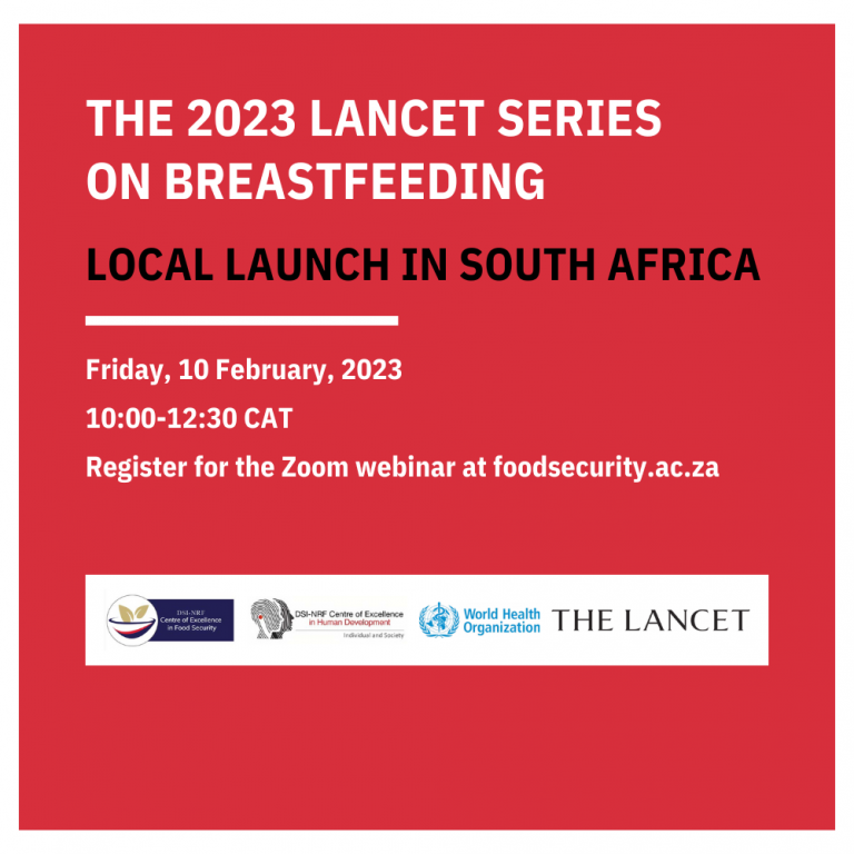 2023 Lancet Series on Breastfeeding Local launch in South Africa